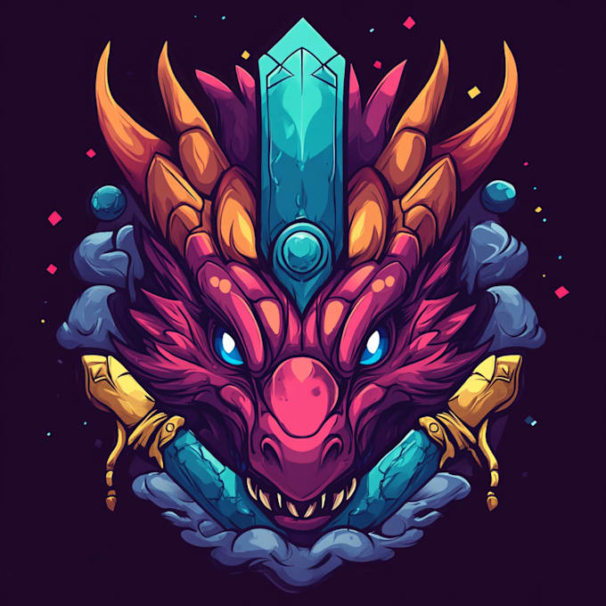 do medieval, fantasy, rpg, rustic, scifi and game logo