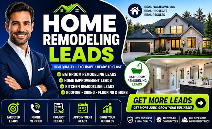 generate home remodeling leads bathroom remodeling lead home improvement website
