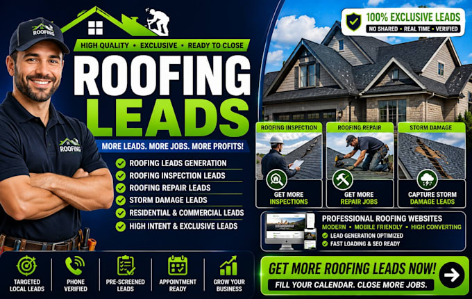 generate roofing leads roofing inspection roofing repair leads roofing website