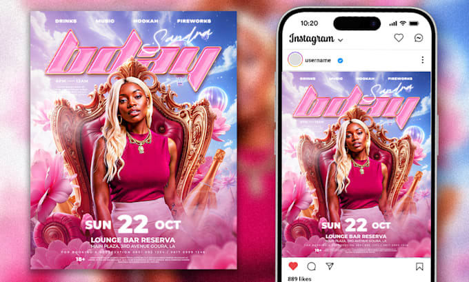 design elegant party flyer and event poster