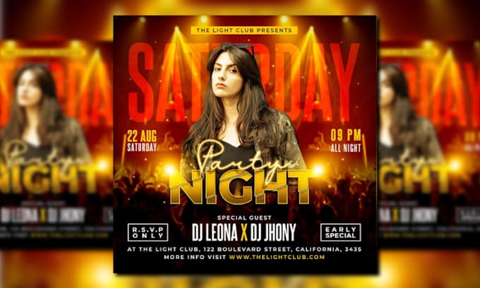 design elegant party flyer and event poster