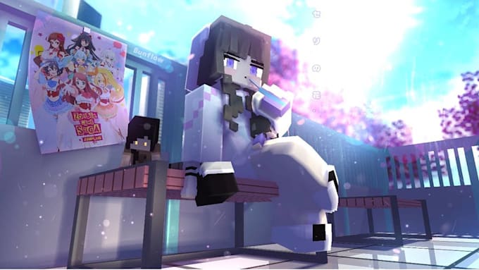 create a minecraft illustration or render for you