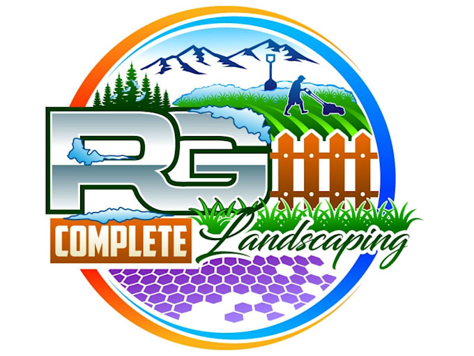 design luxury landscaping logo