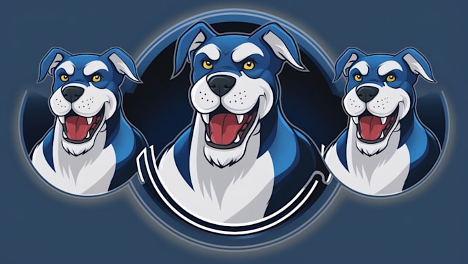 Do design a custom cerberus mascot logo by Maryyoune | Fiverr