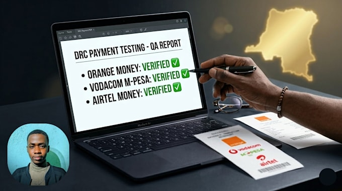 test and validate payments on your business in congo