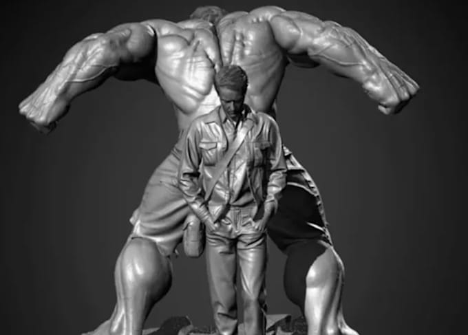 sculpt 3d model character design 3d face mask 3d bust rigging games 3d printing