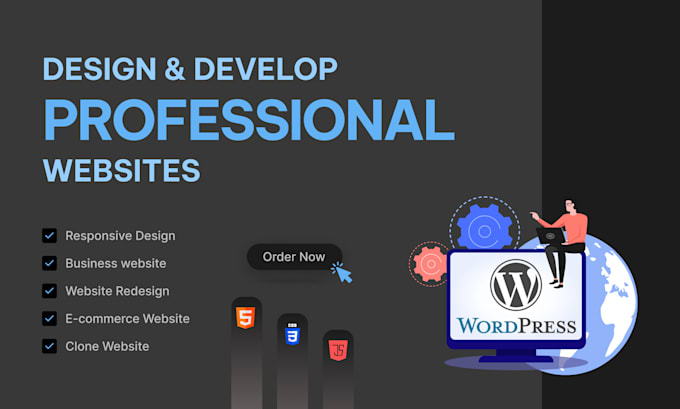 do website development as full stack web developer, frontend and backend