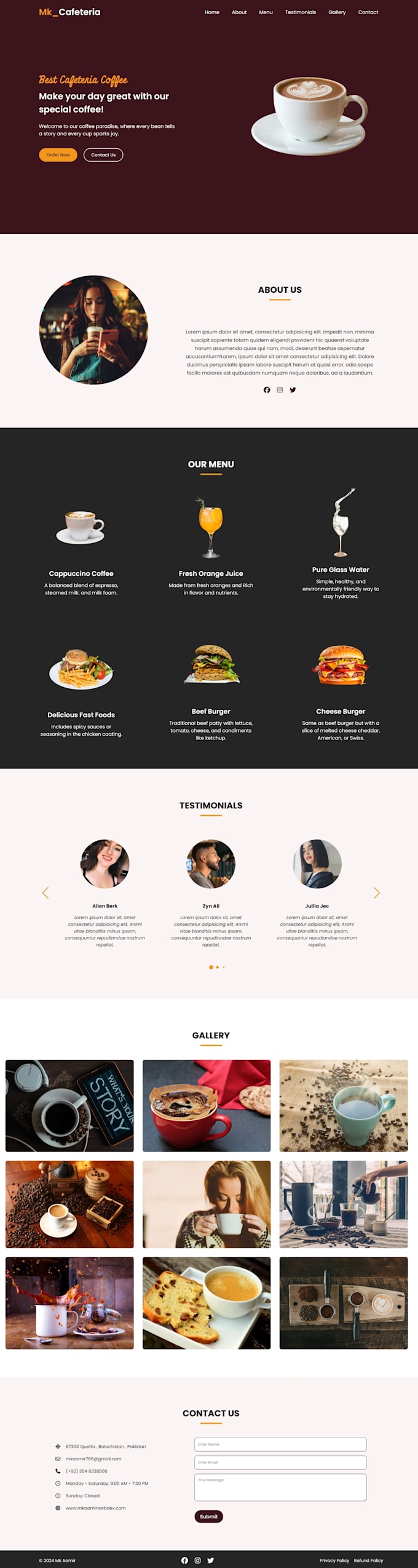 Develop responsive html css react js website for you by Mkamir | Fiverr