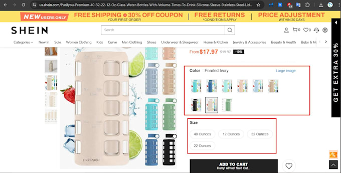 temu, shein store setup, product listing, optimization and product images design
