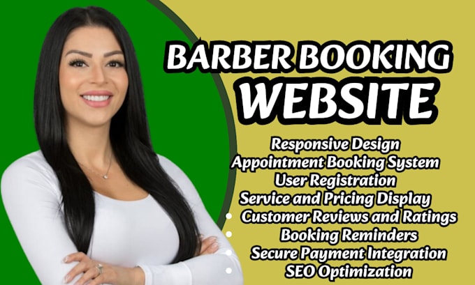 wordpress barber booking website online barber appointment staff profile