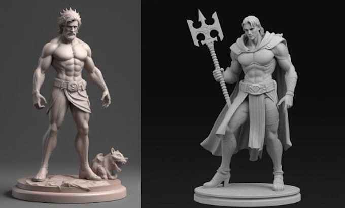 Design 3d toy, 3d model, action figure 3d character model for 3d ...