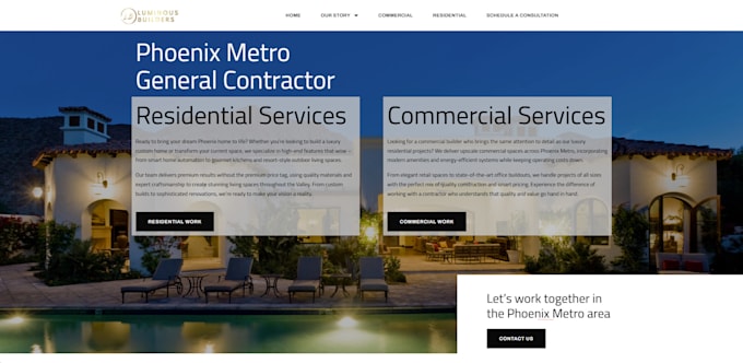 create your wp website