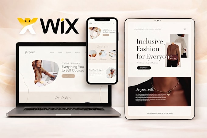 design, redesign wix website and online store