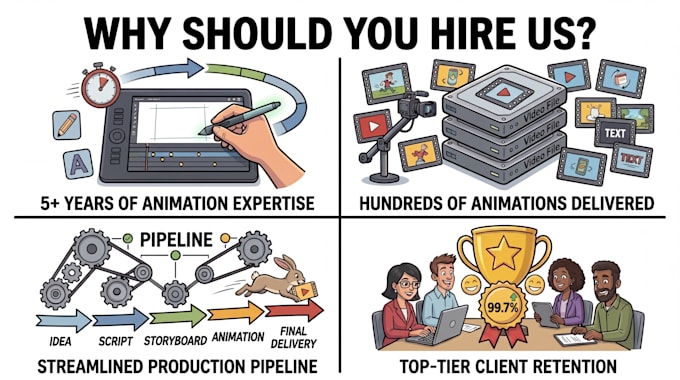 create a custom whiteboard animation explainer doodle video