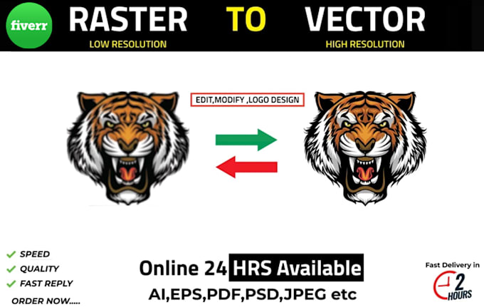 create vector tracing logo, vectorize image, raster to vector ai