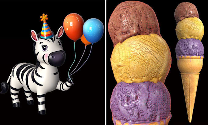do a 3d character model
