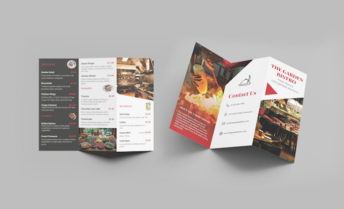 design bifold, trifold brochure or leaflet