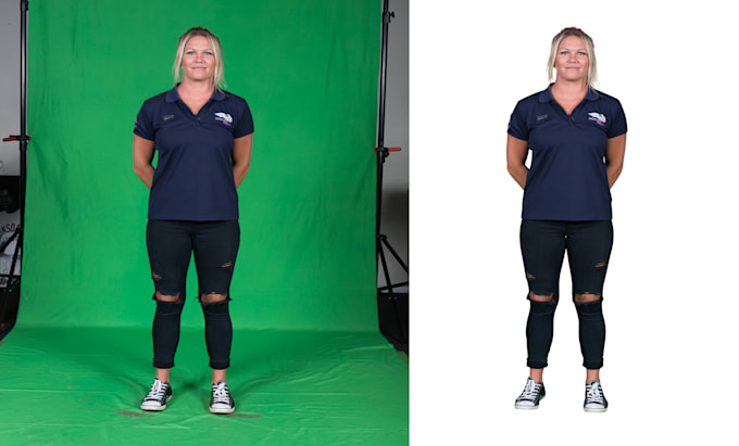 professional background removal, green screen remove, cut out images