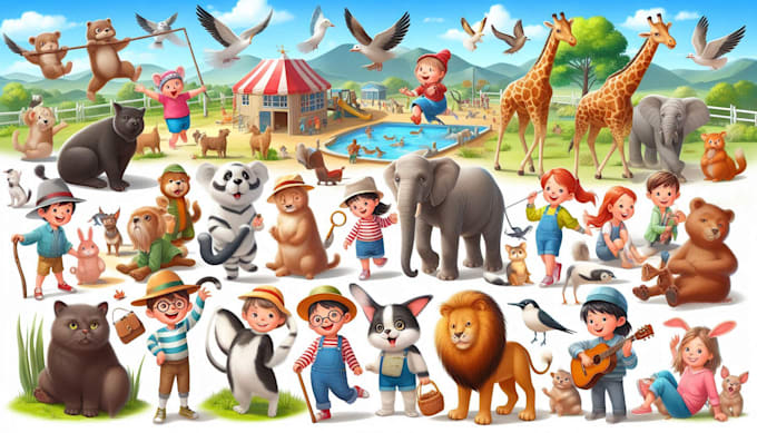 draw any cartoon illustration