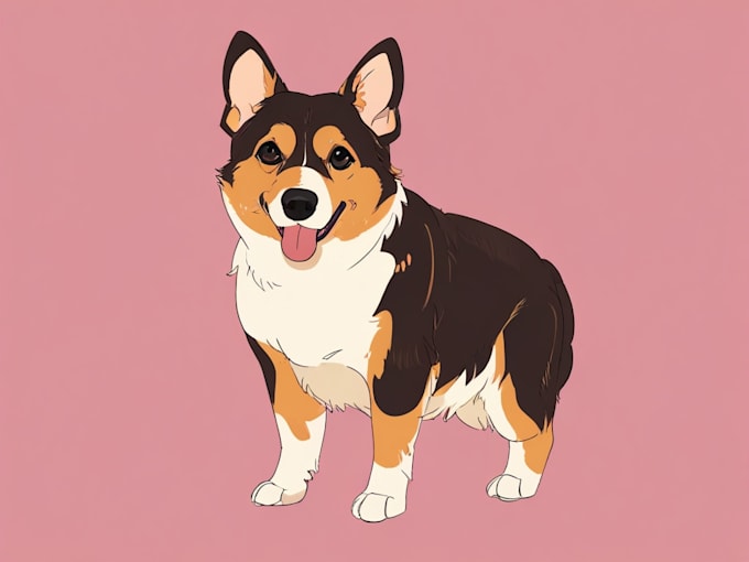 draw illustration pet portrait vector art