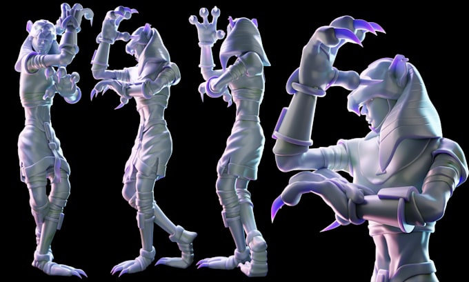 do 3d character sculpt for printing