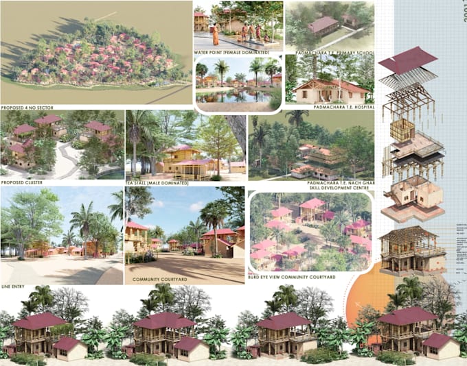 create exclusive interior and exterior design photorealistic 3d visualization