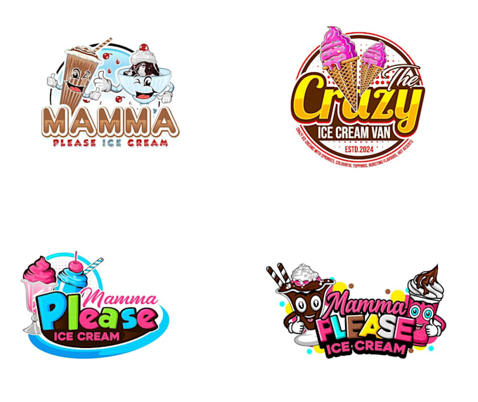 design excellent ice cream logo for your business