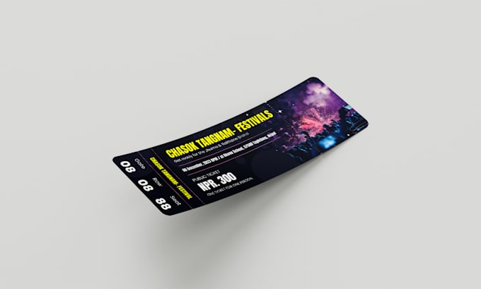 design tickets for concerts and VIP pass
