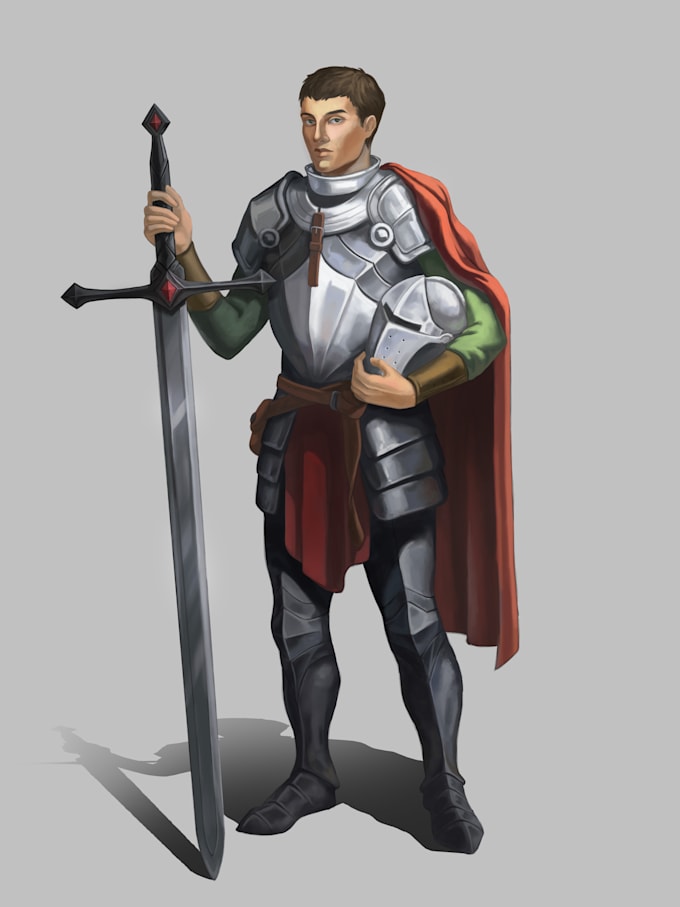 design a 2d character or make artwork of your character