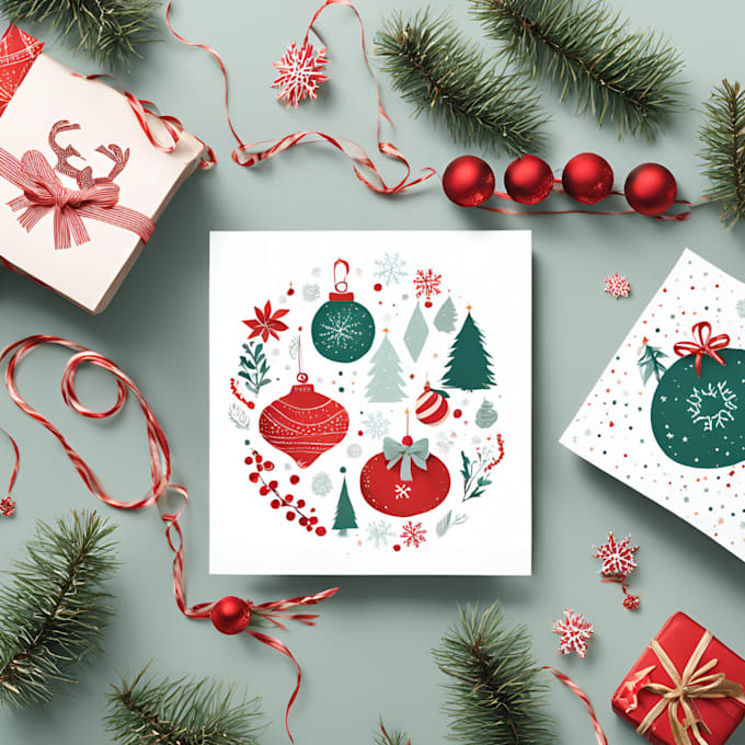create christmas cards and illustrations