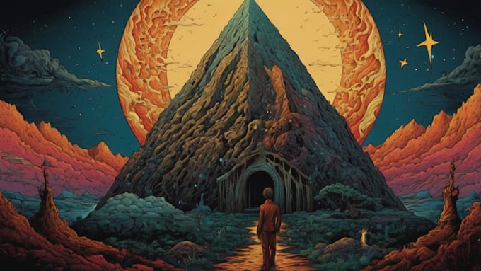 draw unique custom album cover art or single