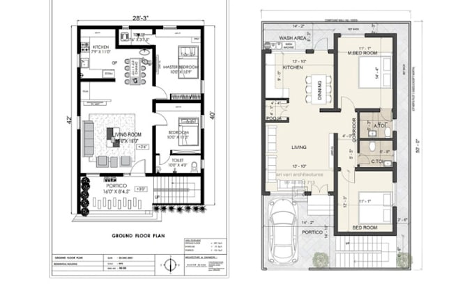 Redraw 2d floor plan and blueprint in autocad, pdf to cad by Annieusher ...