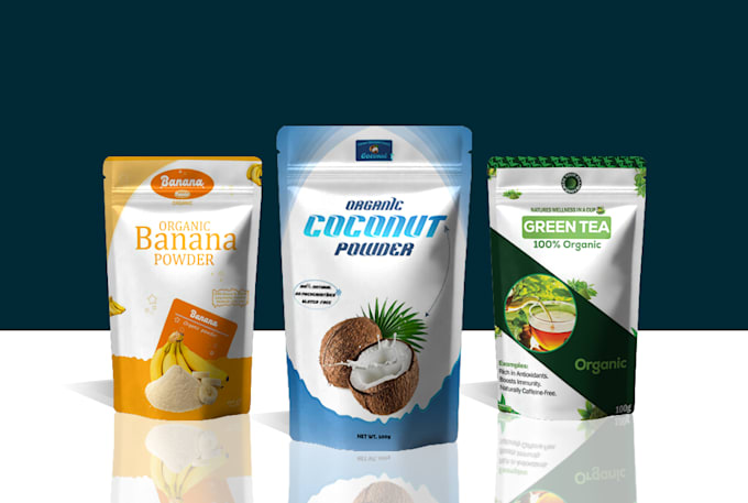 design custom packaging, amazon box, pouch, and label for your product