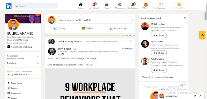 be your linked in promoting administrator and content maker