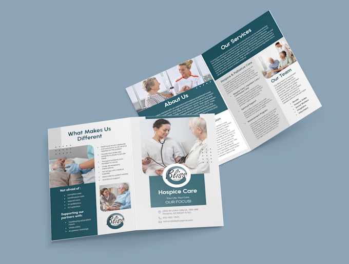 design your corporate bifold brochure
