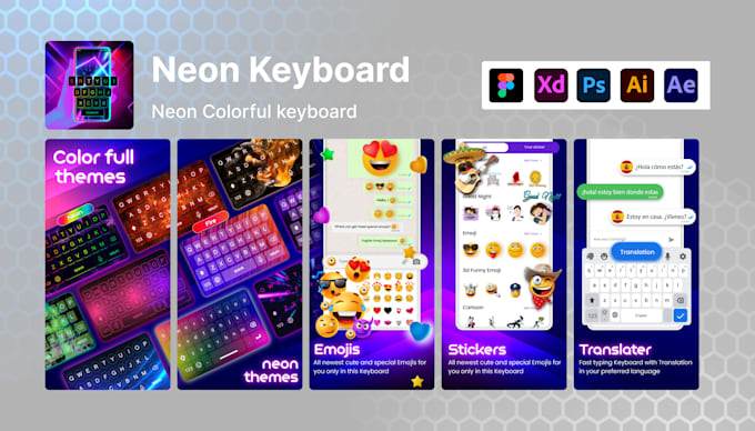 design app screenshots for app store and play store