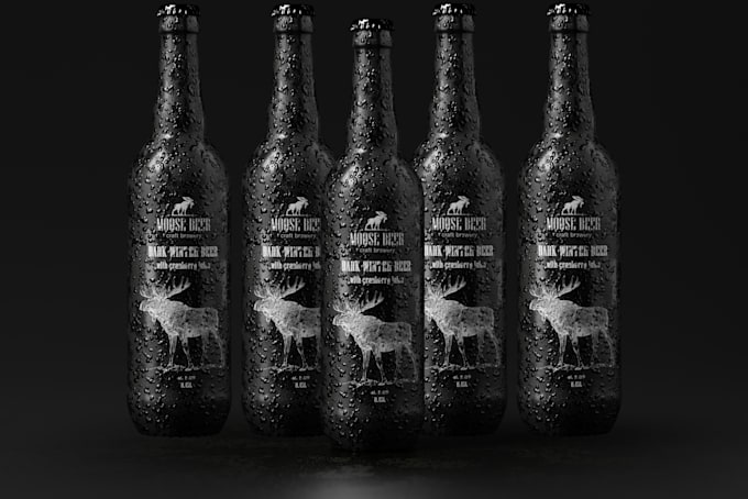 create bottle label design, beverage label design