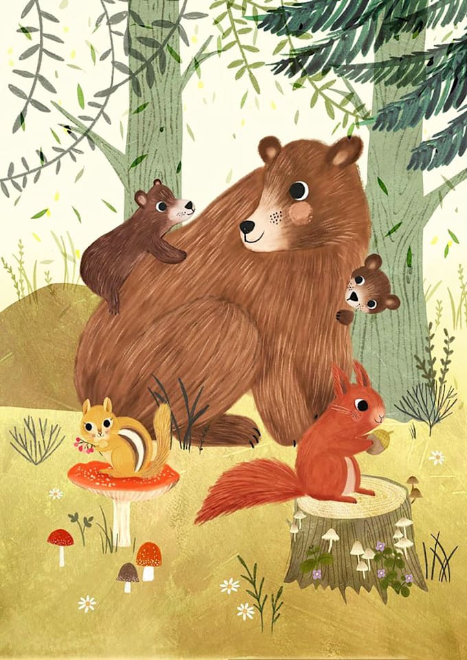 whimsical children storybook illustration children storybook illustration
