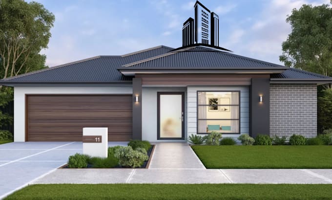 do 3d architectural exterior and interior rendering for your house