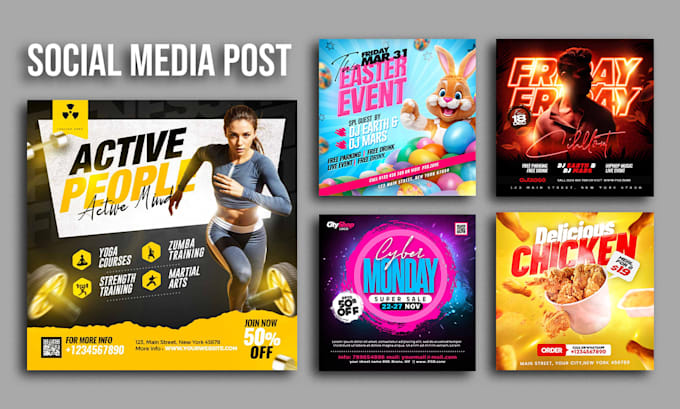 Design eye catching social media posts for your brand by Sandakelumlk ...