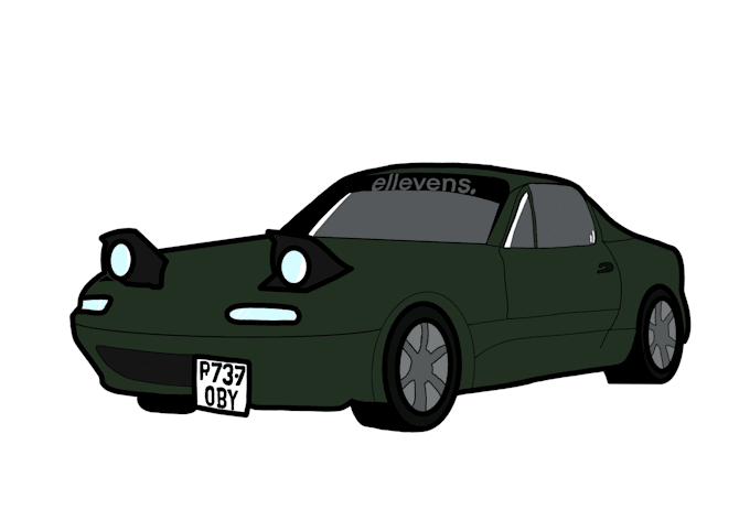 draw a custom line work of your car