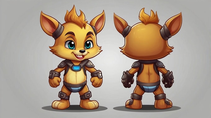 design a unique cartoon mascot logo