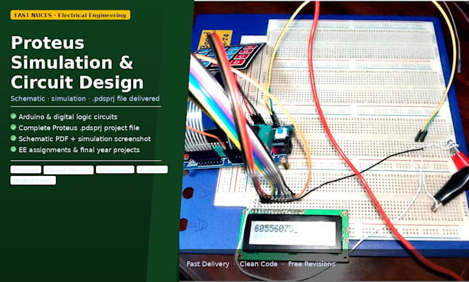 design and simulate your electronics circuit in proteus