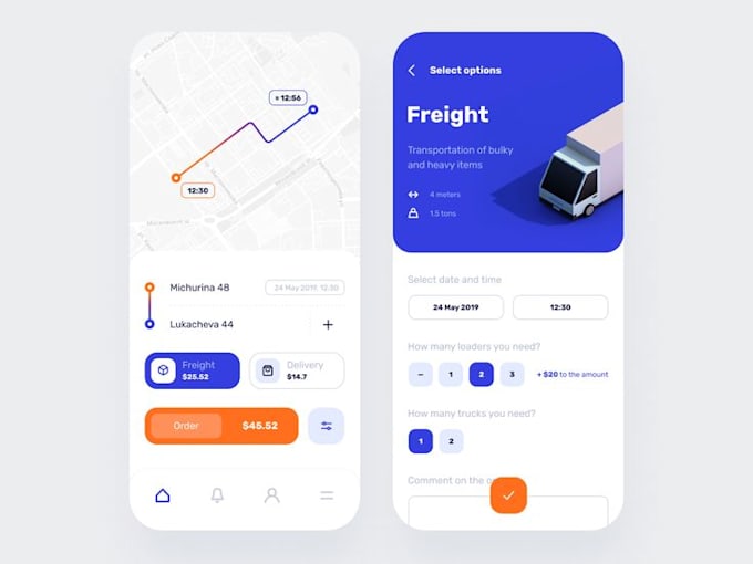 do logistics app, tracking app, location tracking app, truck booking app or web