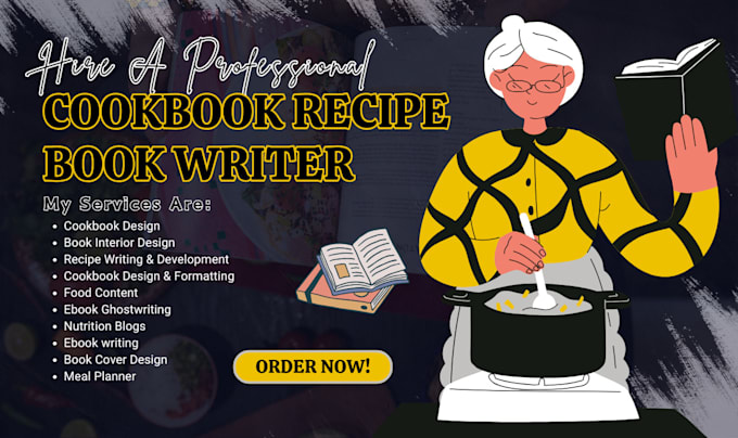 be cookbook writer, recipe book writer, meal plan, christmas recipe ebook design