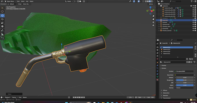 create 3d low poly models, game assets in blender