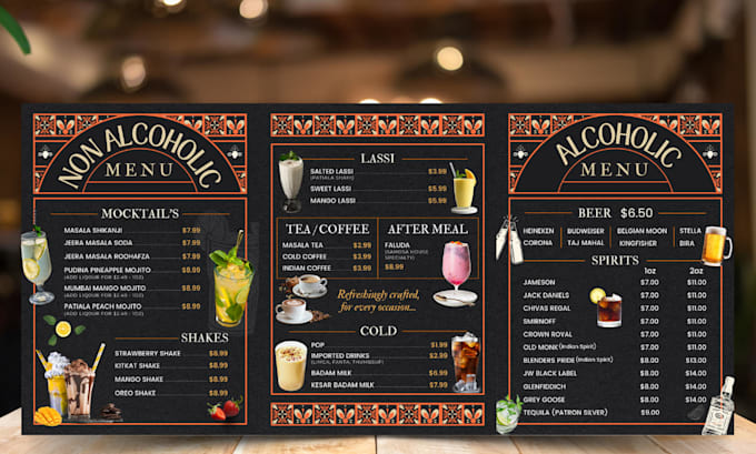 Design a modern restaurant menu according to your theme by Kaushil ...
