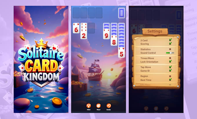 design a professional mobile game UI UX, hud and assets