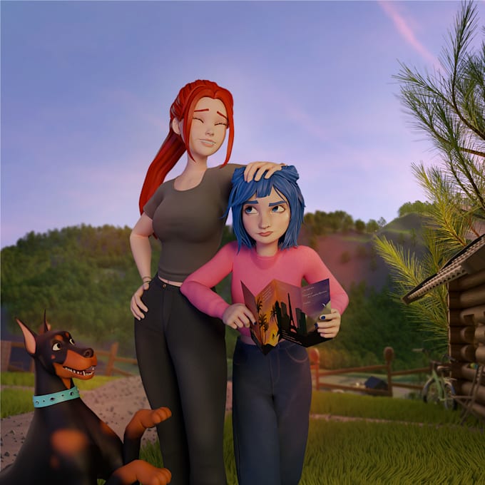 a high quality 3d game character for your project