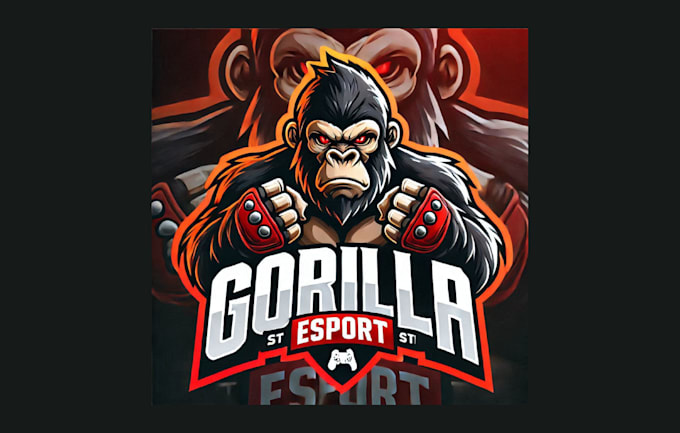 make awesome gorilla mascot logo for your company